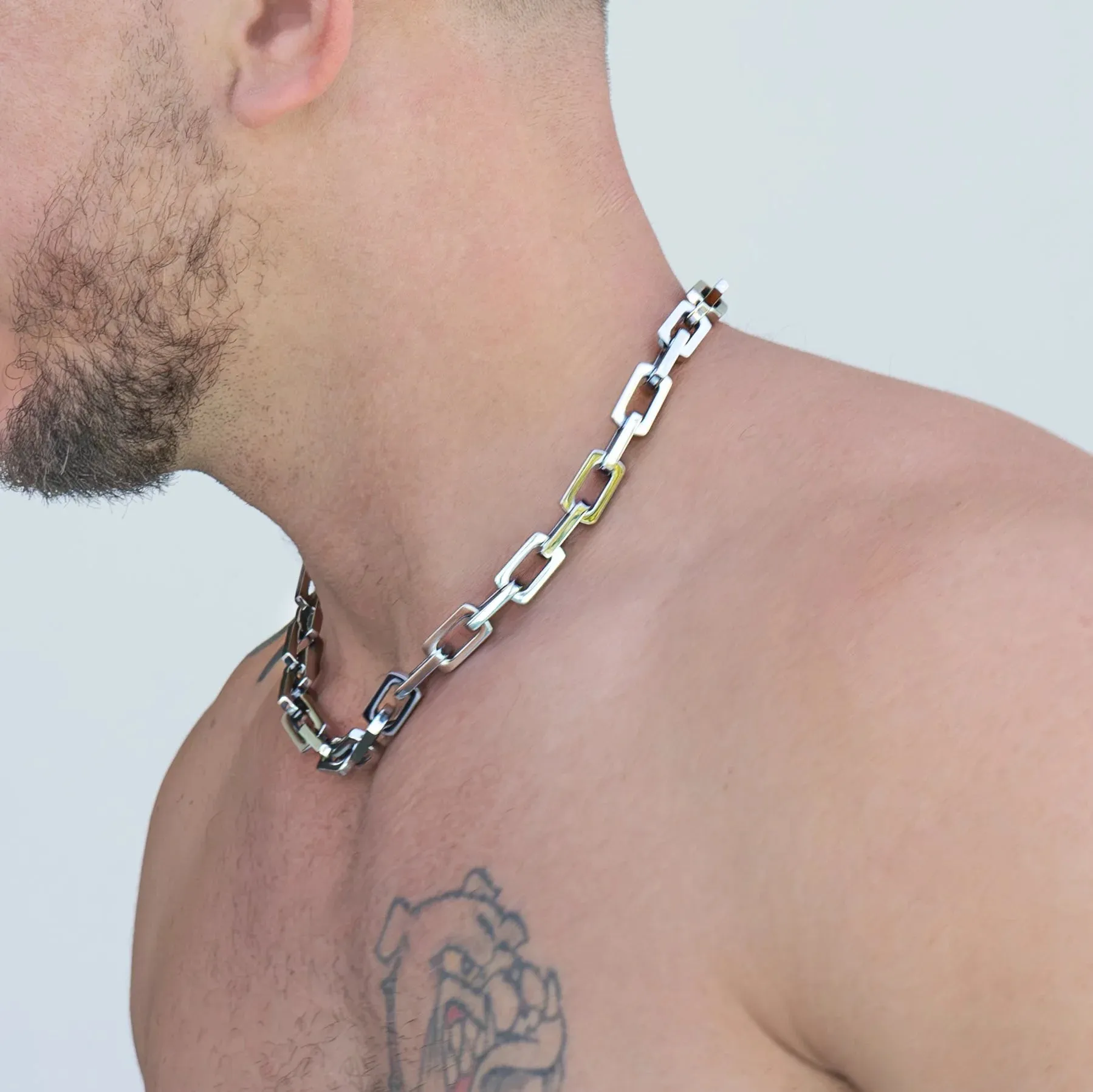 Enoch Silver-tone Stainless Steel Chain