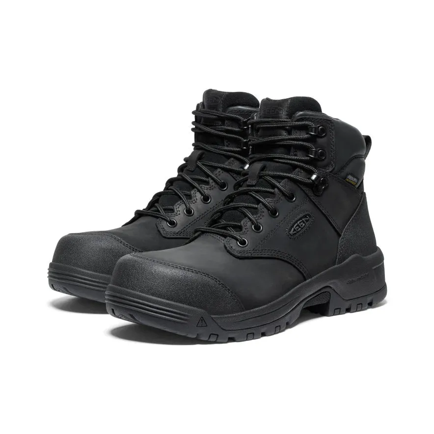 Evanston 6" Carbon-Toe Work Boot Waterproof Black Keen