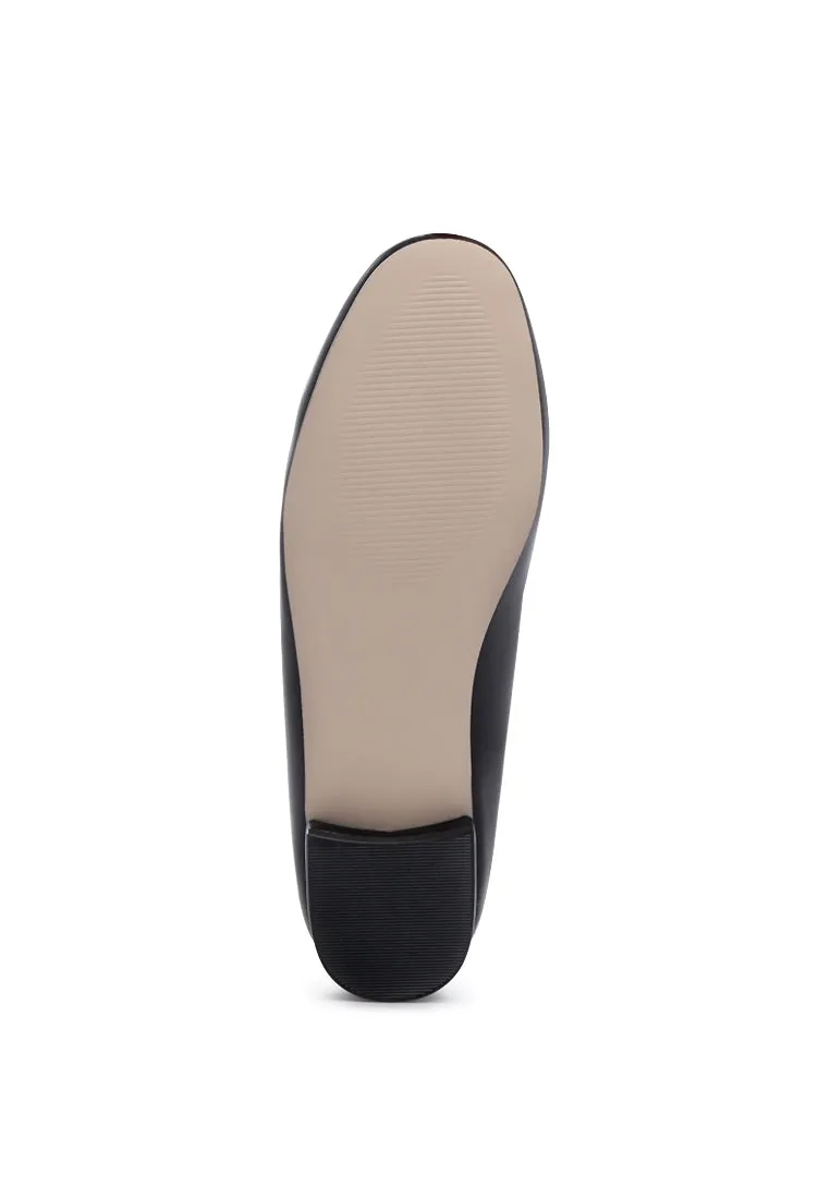 farah loafers with metal buckle