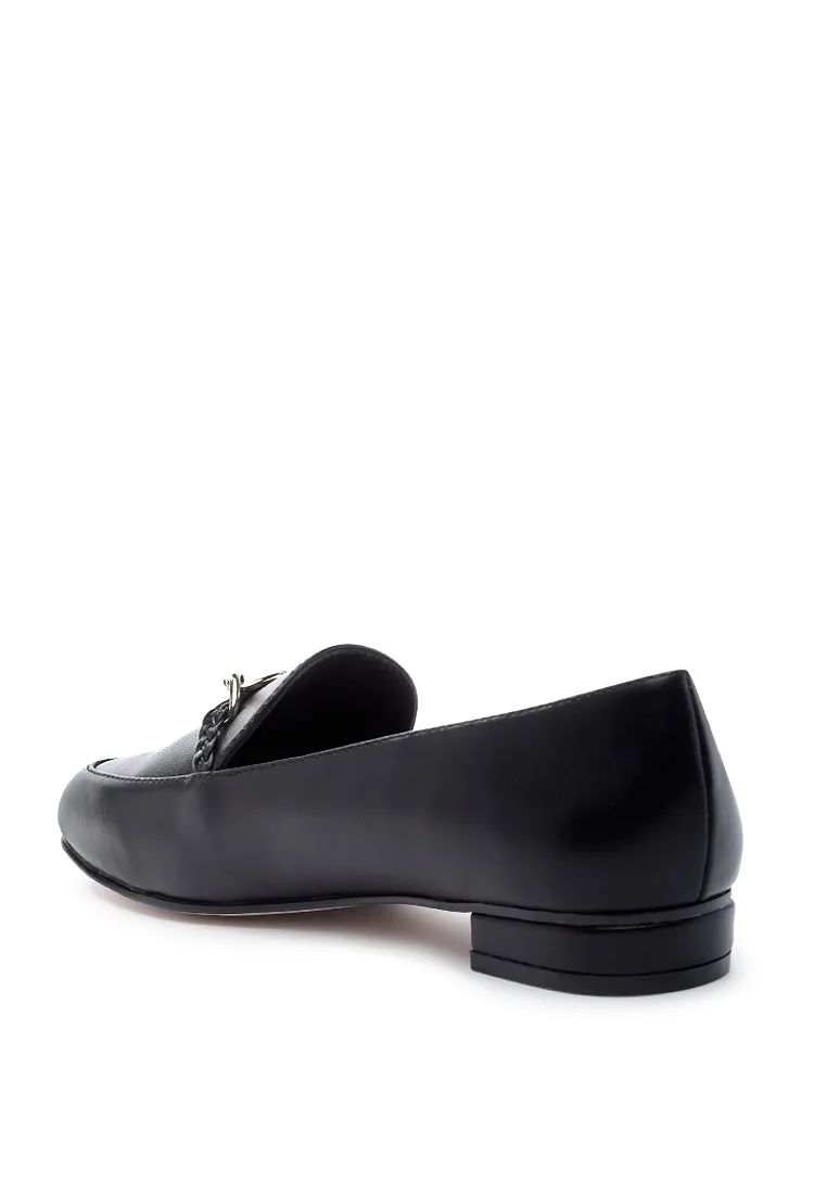 farah loafers with metal buckle