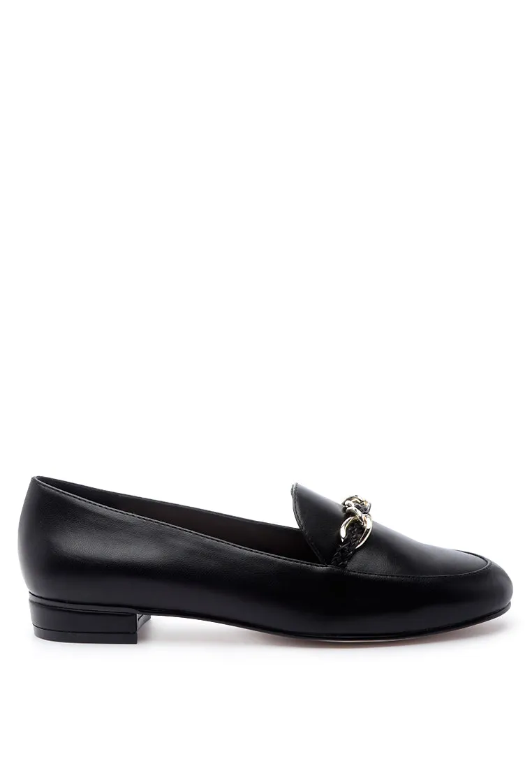 farah loafers with metal buckle