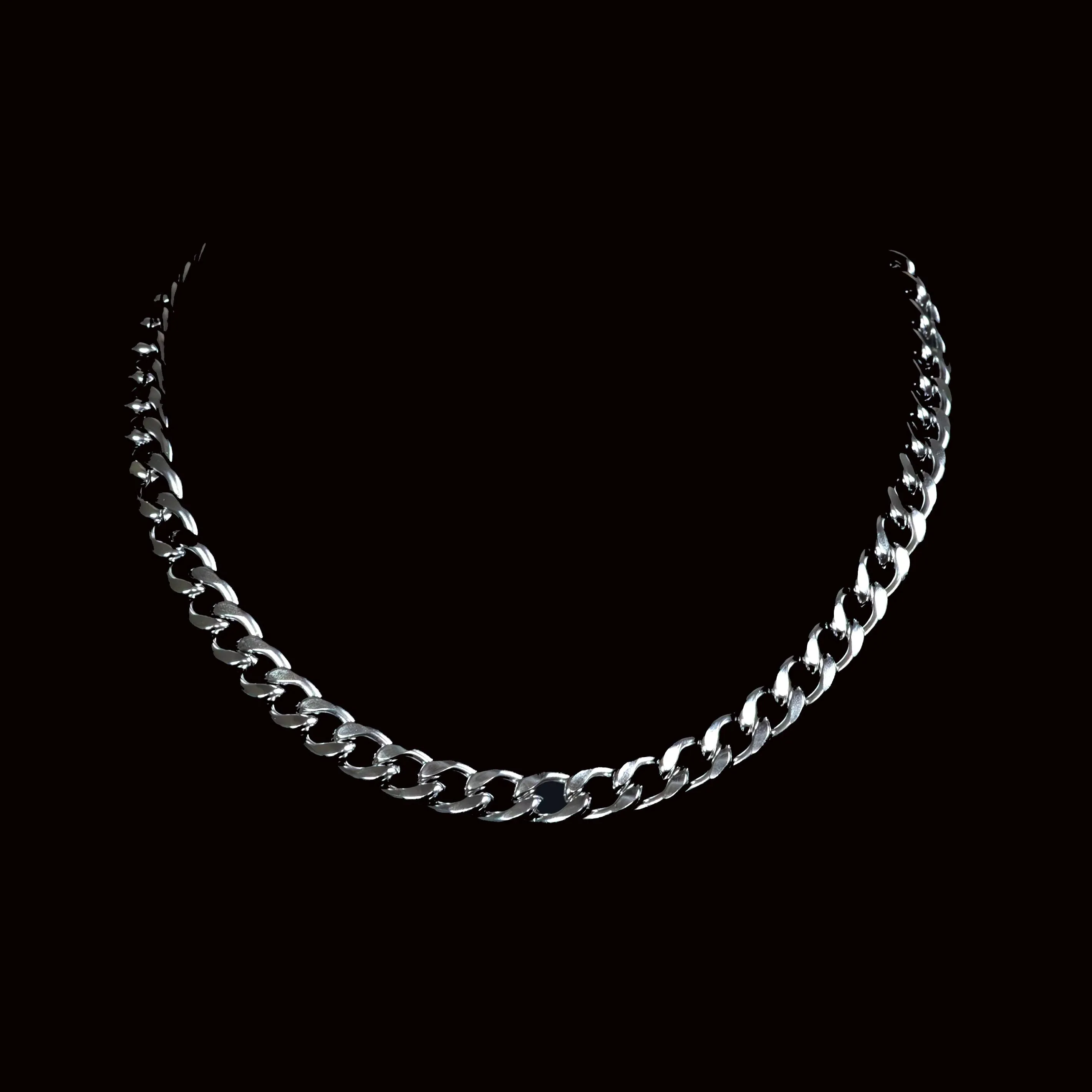 Flemyng Stainless Steel Curb Chain Necklace