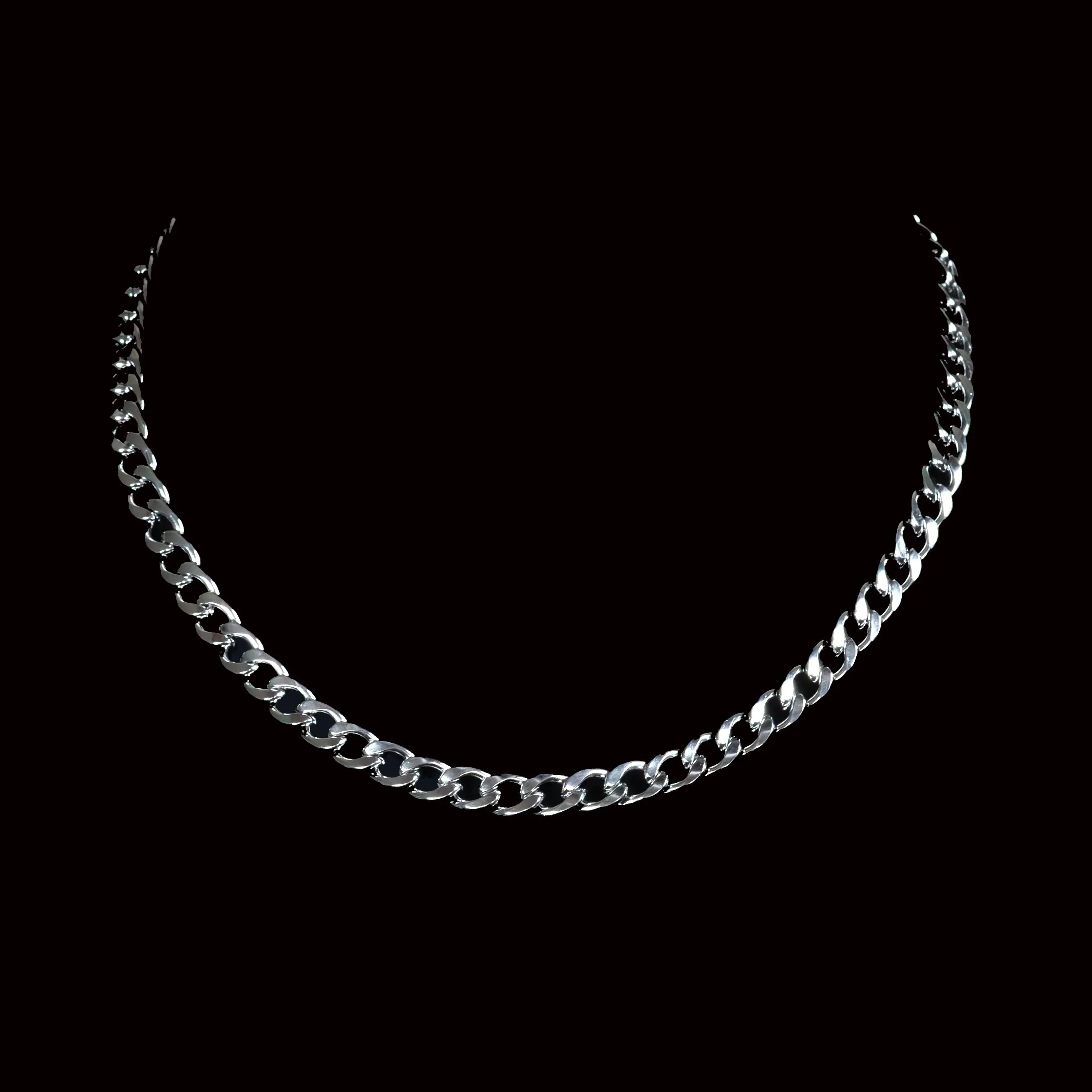 Flemyng Stainless Steel Curb Chain Necklace