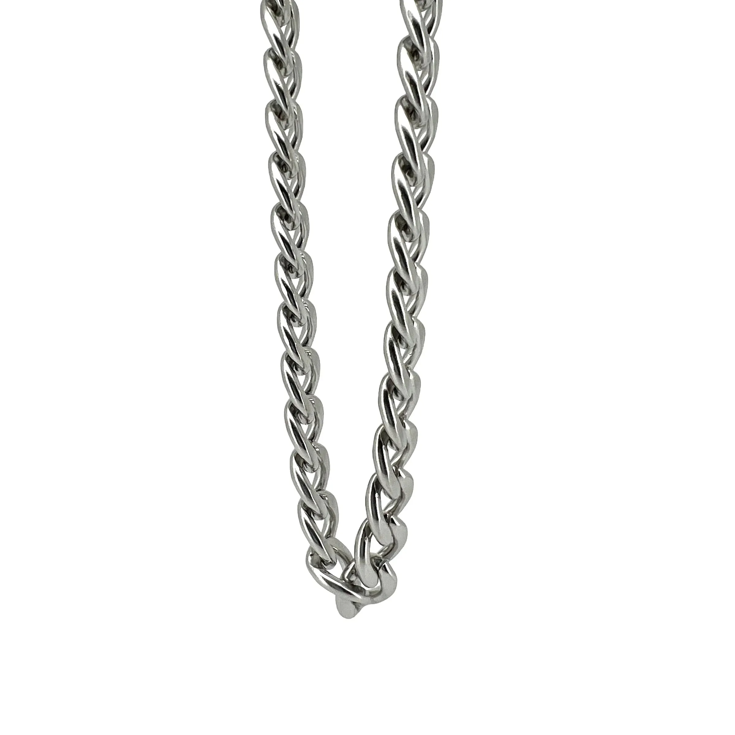 Flemyng Stainless Steel Curb Chain Necklace