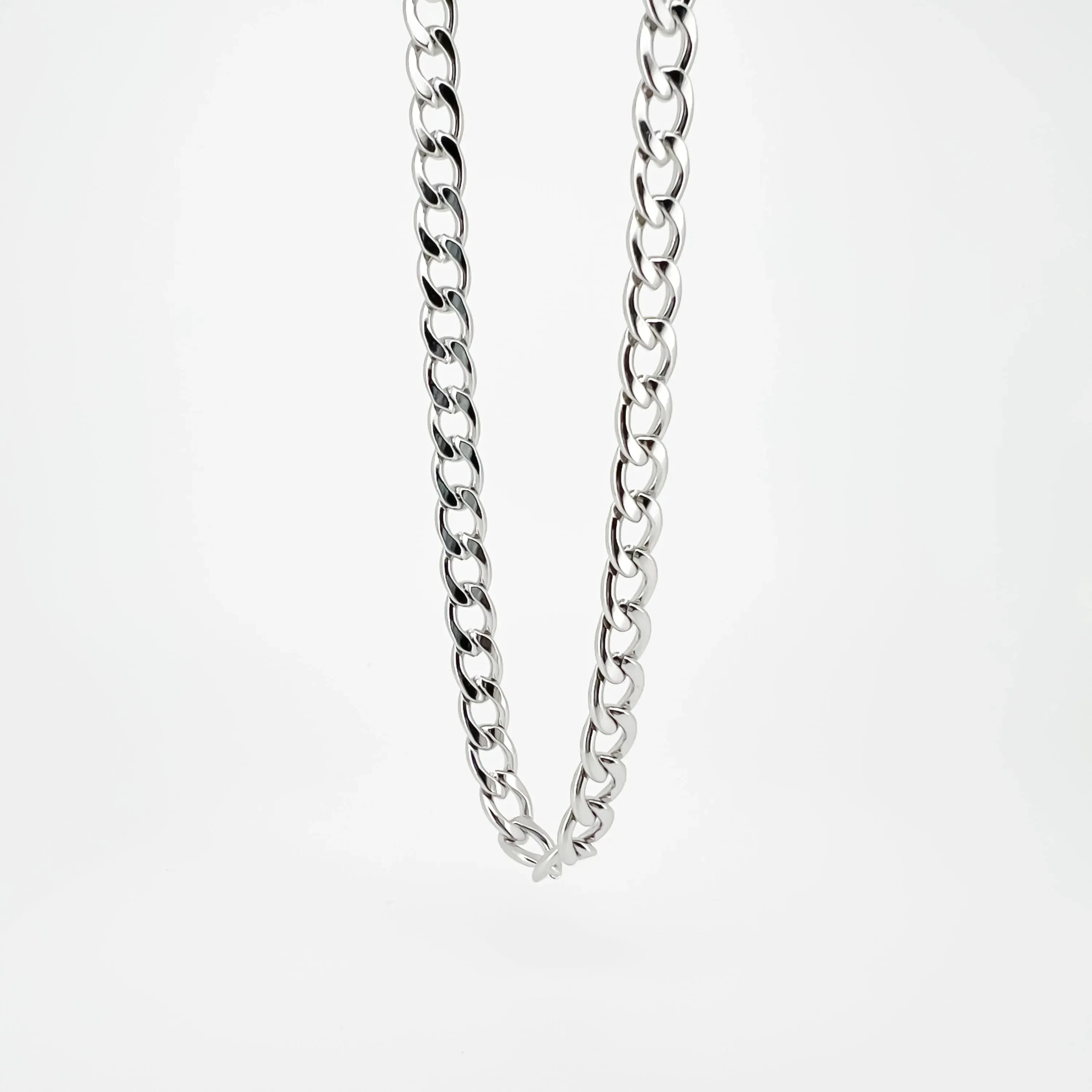 Flemyng Stainless Steel Curb Chain Necklace