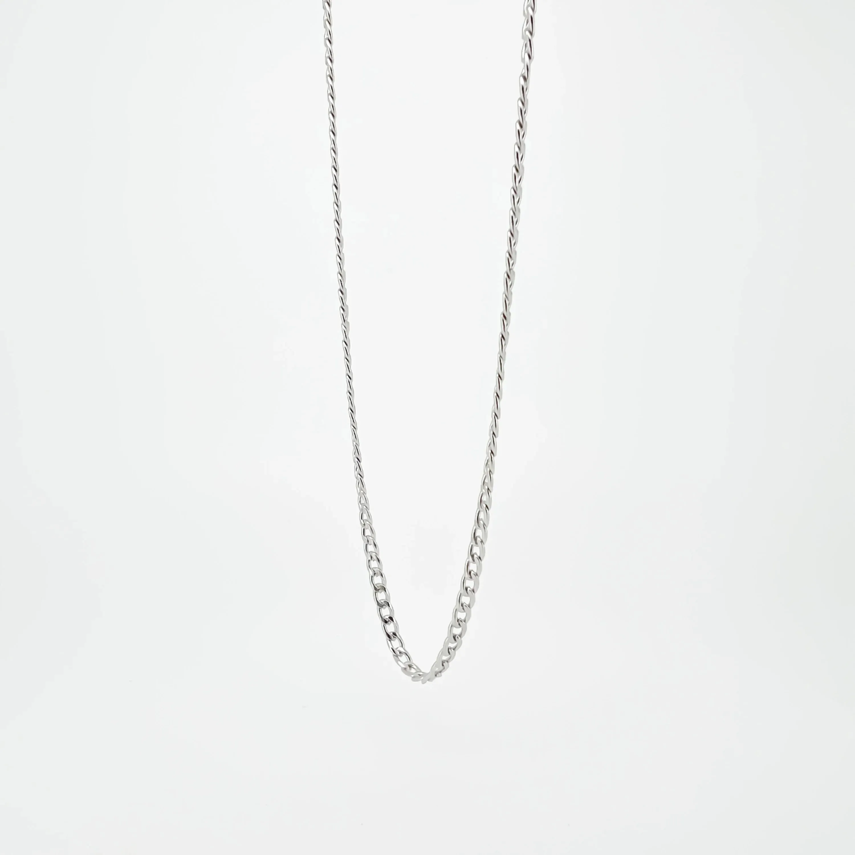 Flemyng Stainless Steel Curb Chain Necklace