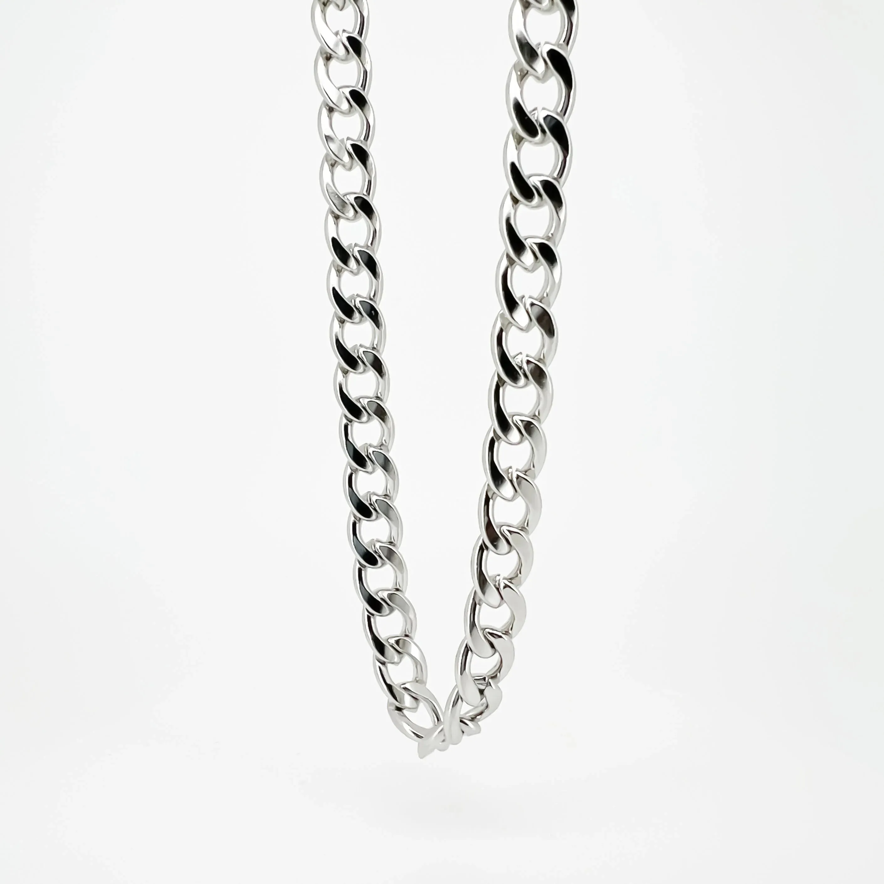 Flemyng Stainless Steel Curb Chain Necklace