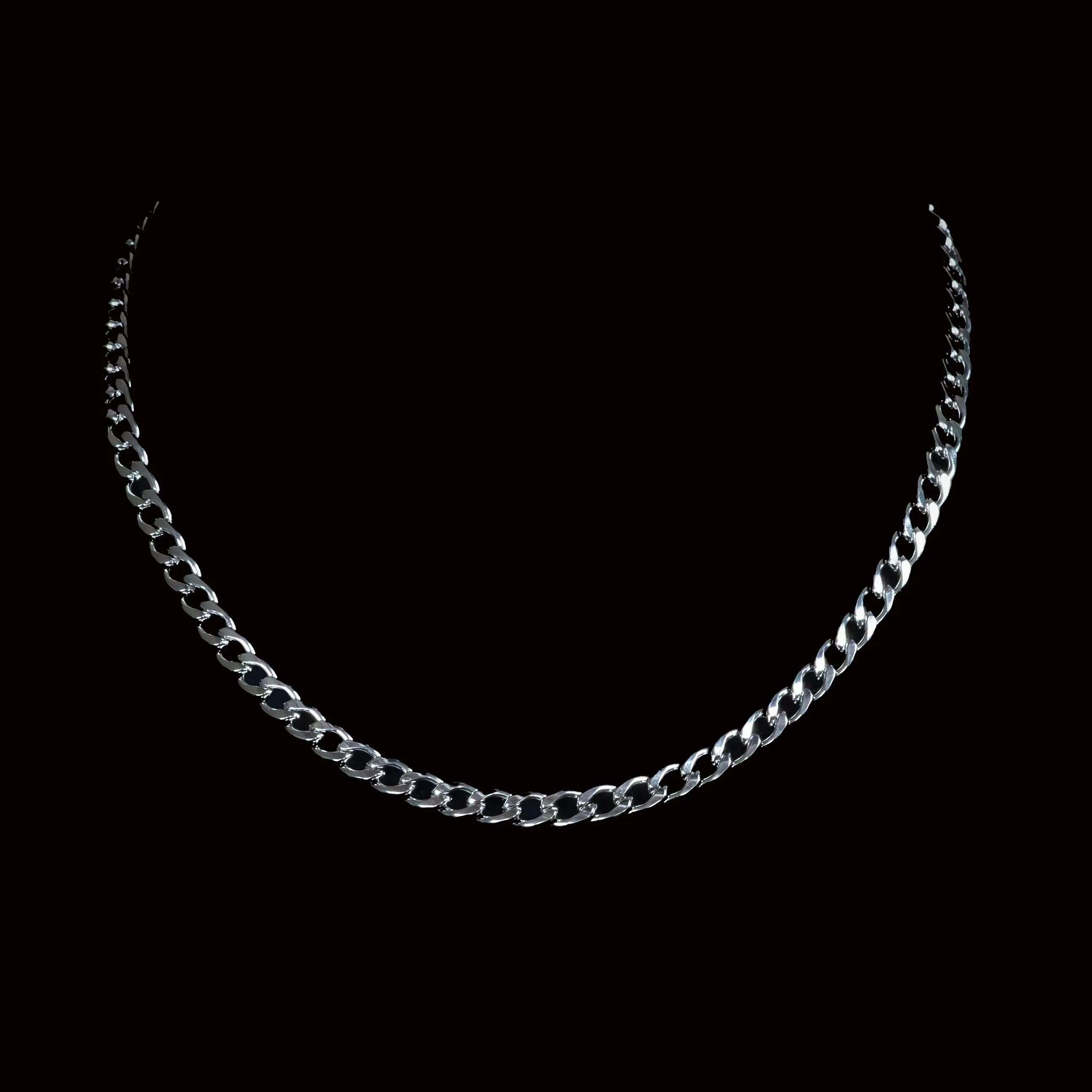 Flemyng Stainless Steel Curb Chain Necklace