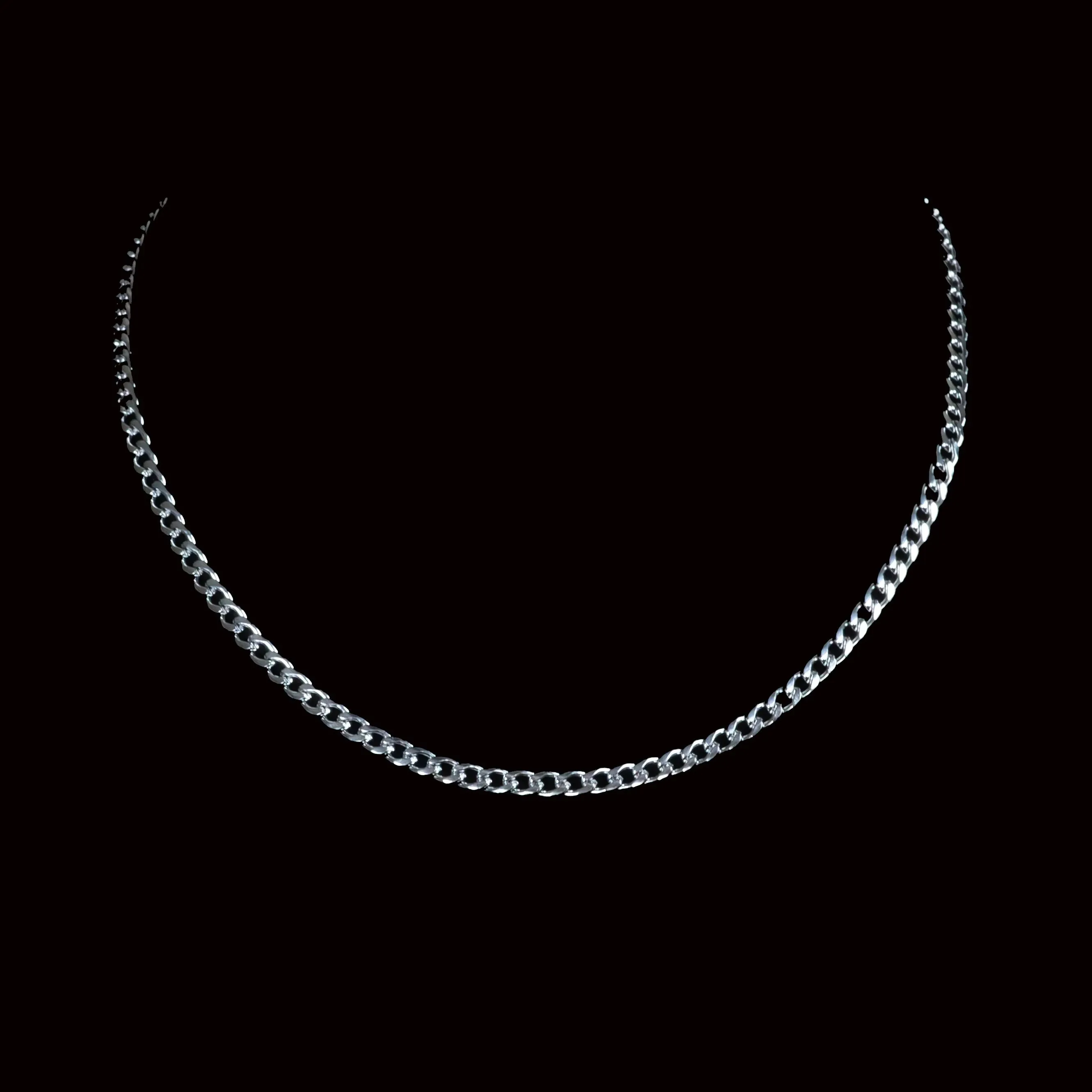 Flemyng Stainless Steel Curb Chain Necklace