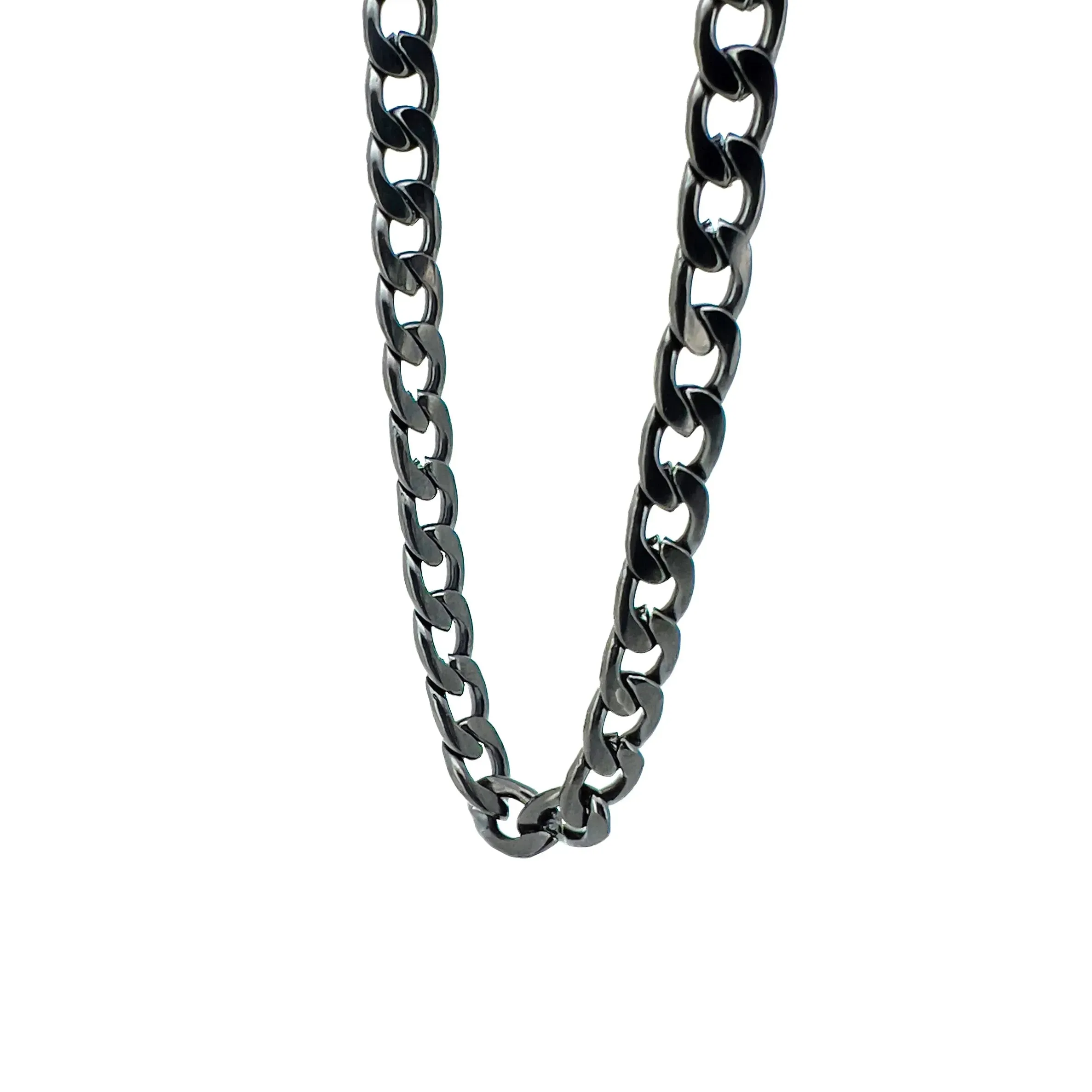 Flores Stainless Steel Curb Chain Necklace