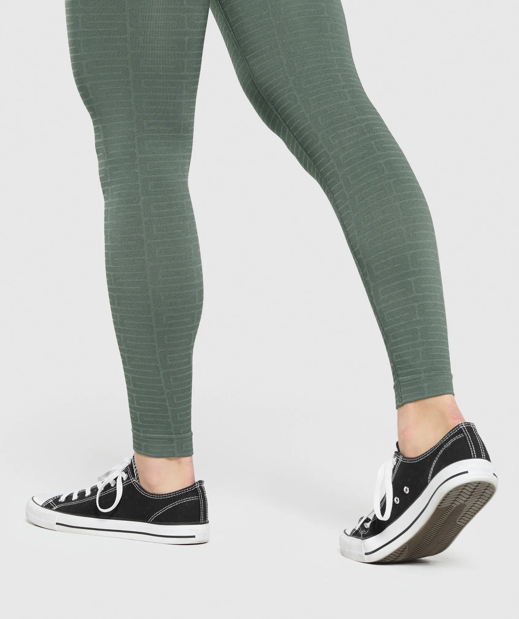 Gymshark Adapt Monogram Seamless Leggings - Slate Teal/Cargo Teal