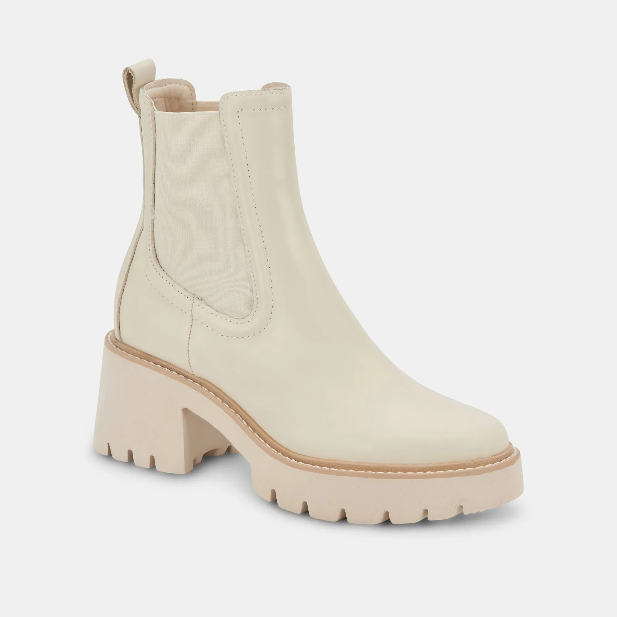 HAWK H20 WIDE BOOTIES IVORY LEATHER