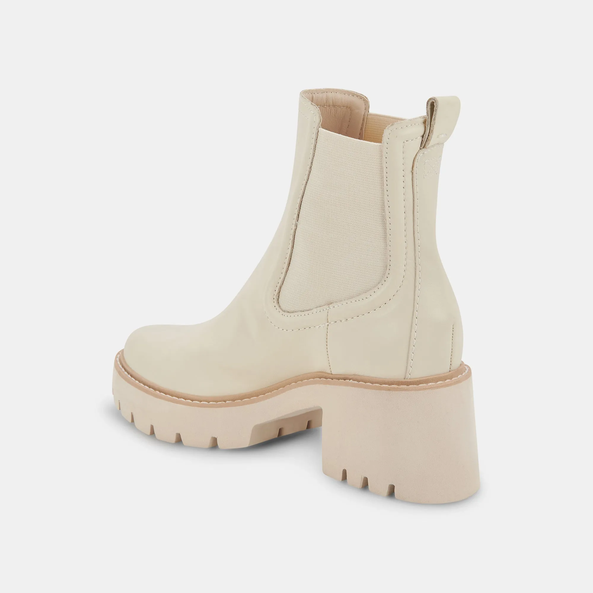 HAWK H20 WIDE BOOTIES IVORY LEATHER