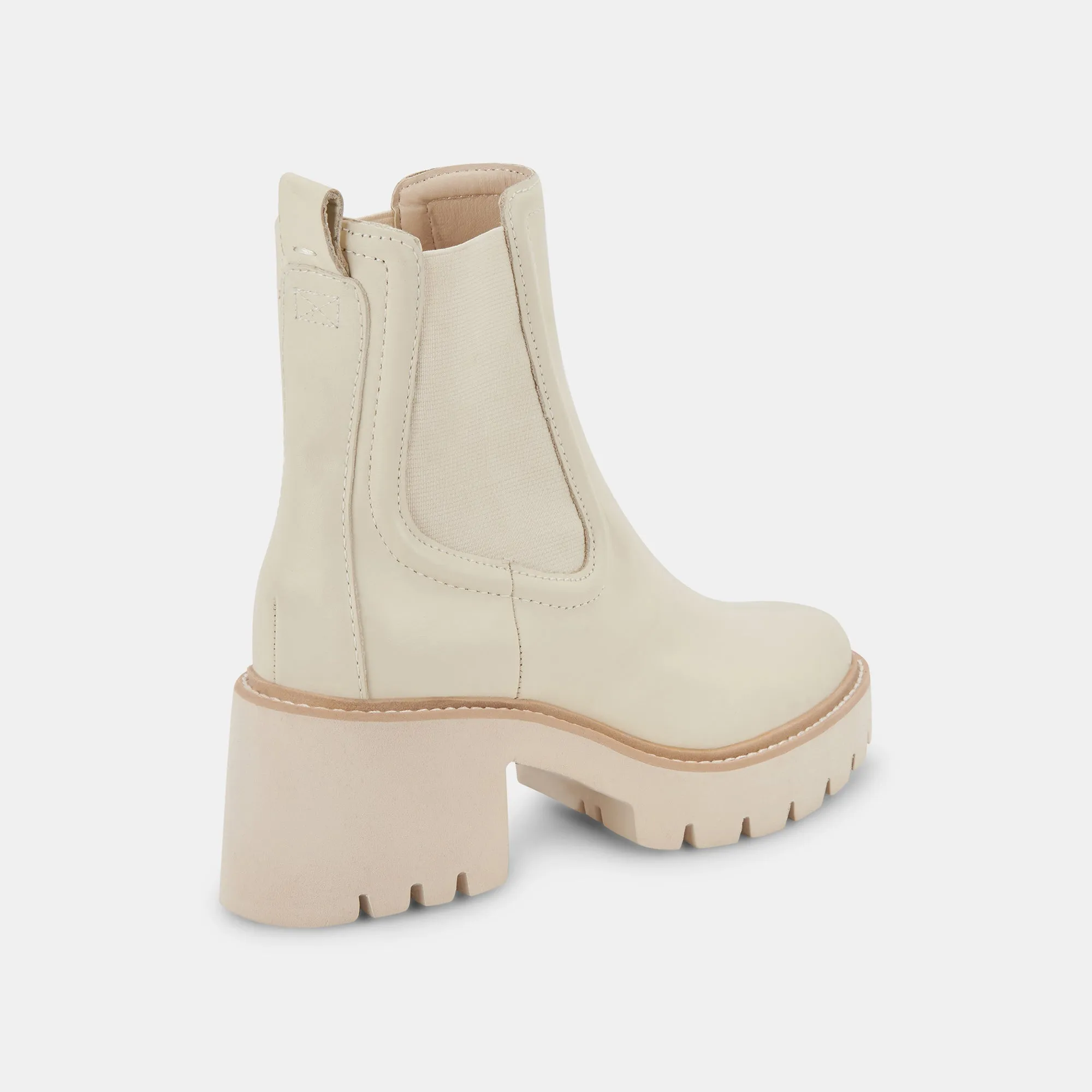 HAWK H20 WIDE BOOTIES IVORY LEATHER