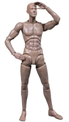 HiPlay 1:12 Scale Male Action Figure Body - Flexible and Multi-Articular Mobility DPS01