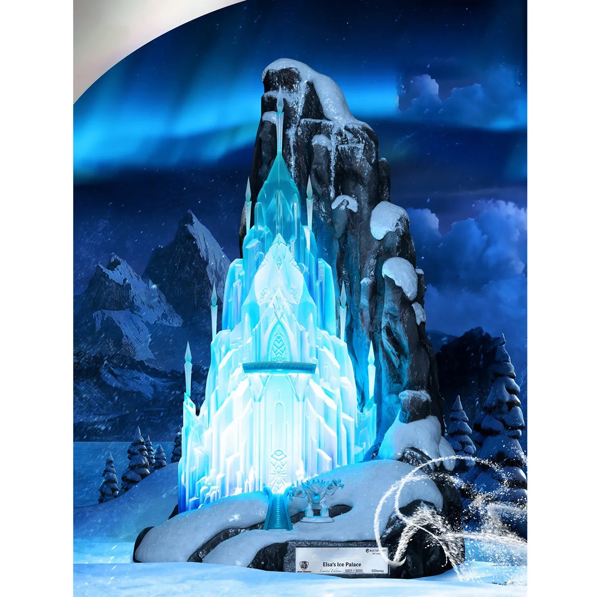 HiPlay Beast Kingdom 100 Years Of Wonder Master Carft Figurine, ELSA'S ICE PALACE, Height 46cm