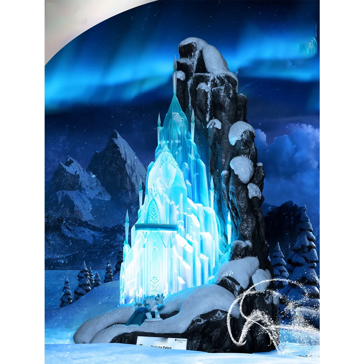 HiPlay Beast Kingdom 100 Years Of Wonder Master Carft Figurine, ELSA'S ICE PALACE, Height 46cm