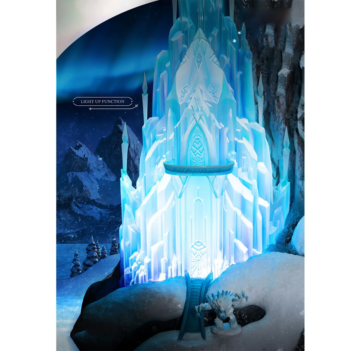 HiPlay Beast Kingdom 100 Years Of Wonder Master Carft Figurine, ELSA'S ICE PALACE, Height 46cm