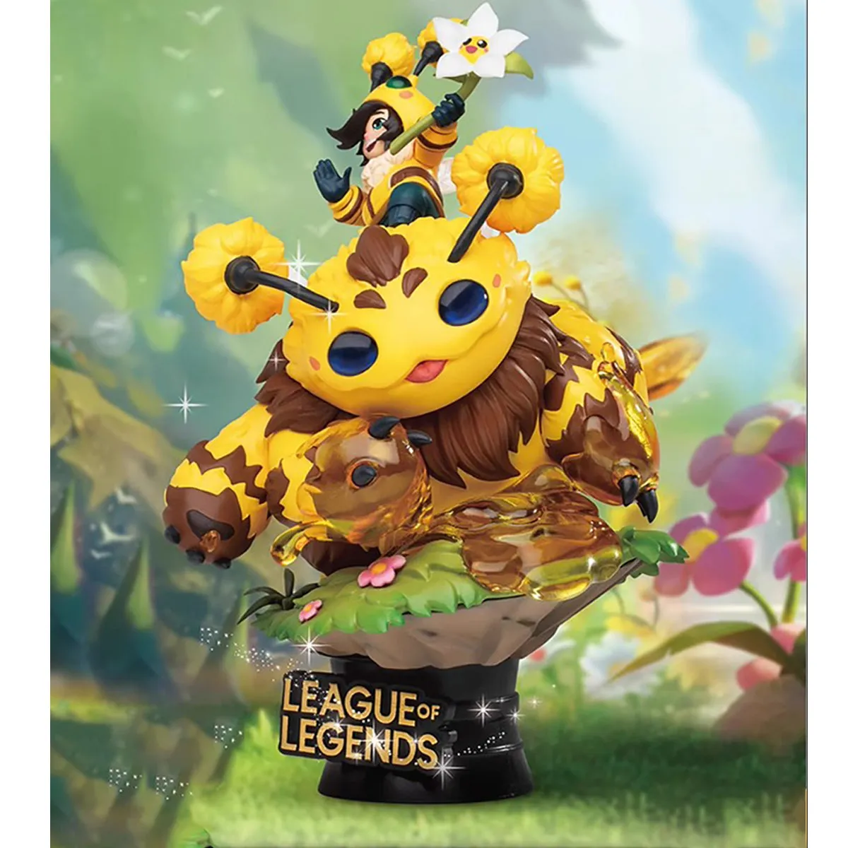 HiPlay Beast Kingdom League of Legends series Figurine, Bumblebee Nunu & Willump, Bumblebee Heimerdinger, Height 15cm