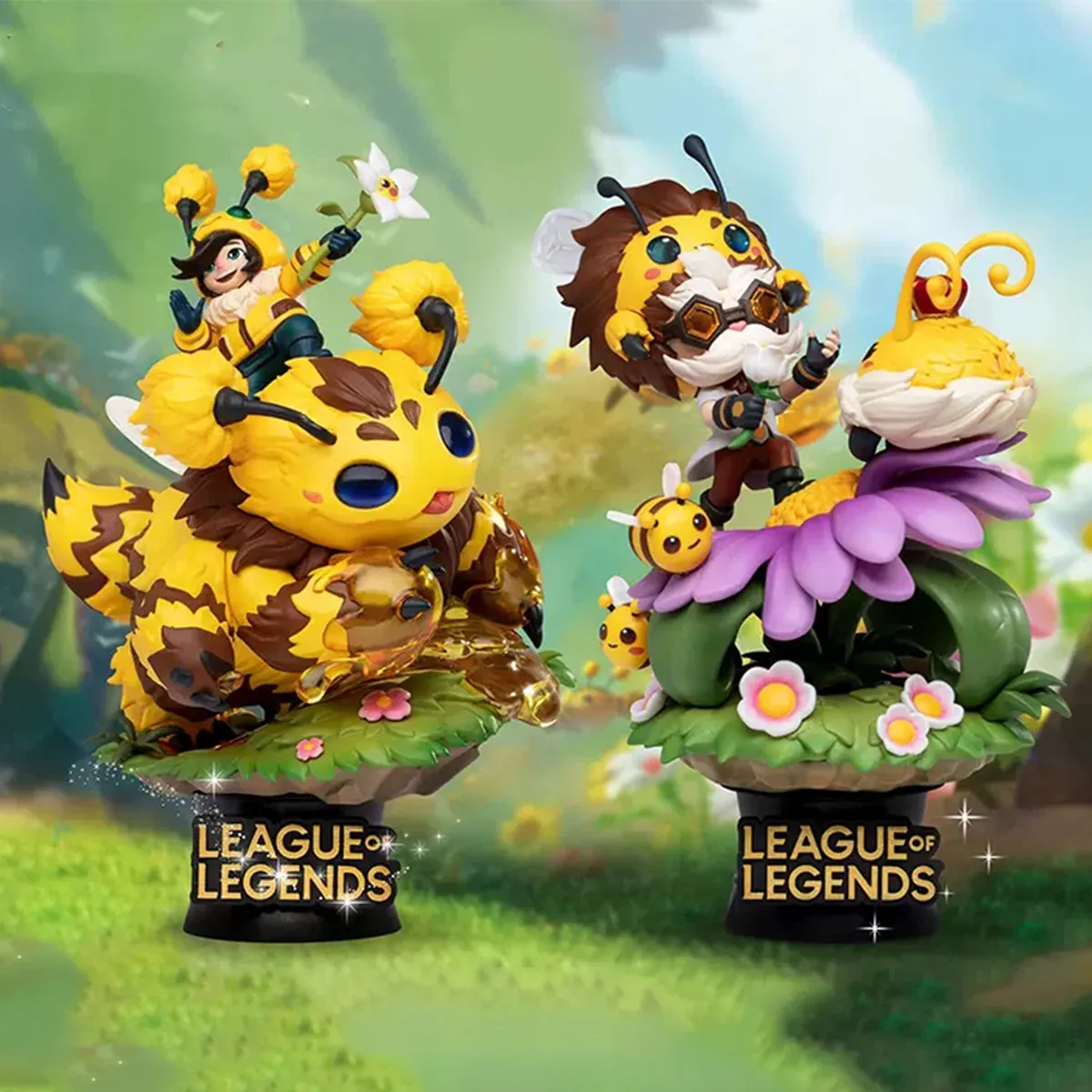 HiPlay Beast Kingdom League of Legends series Figurine, Bumblebee Nunu & Willump, Bumblebee Heimerdinger, Height 15cm