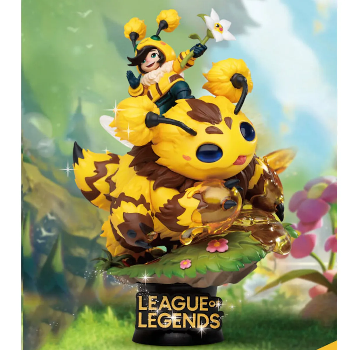 HiPlay Beast Kingdom League of Legends series Figurine, Bumblebee Nunu & Willump, Bumblebee Heimerdinger, Height 15cm