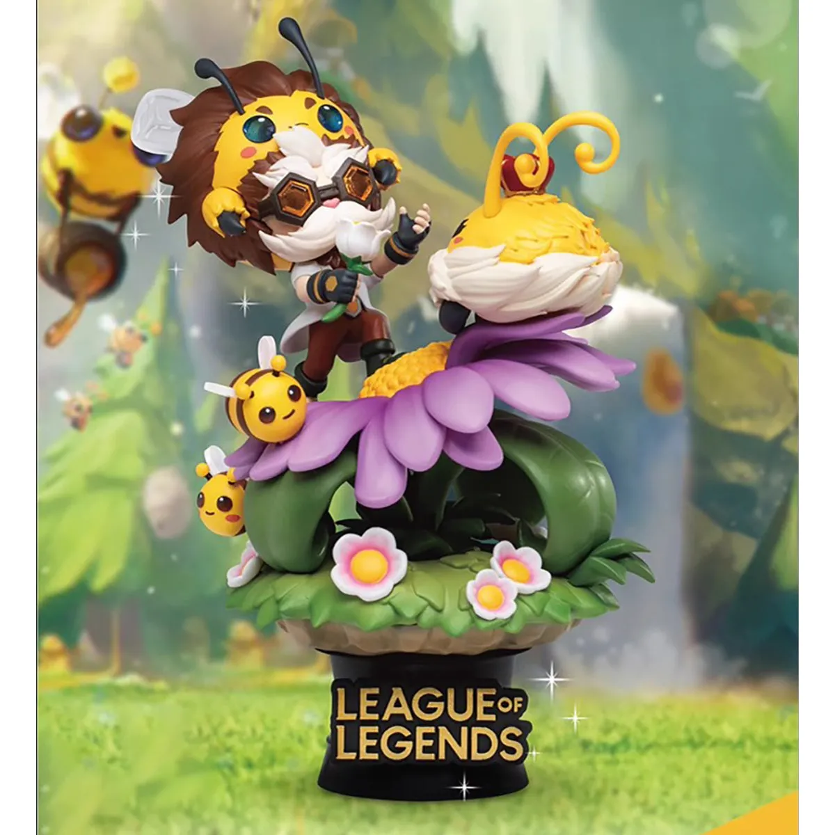 HiPlay Beast Kingdom League of Legends series Figurine, Bumblebee Nunu & Willump, Bumblebee Heimerdinger, Height 15cm