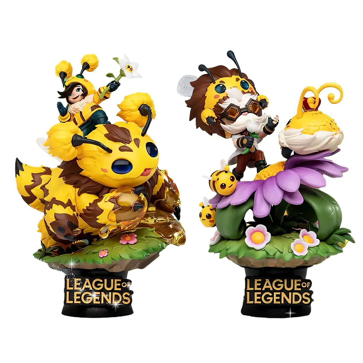 HiPlay Beast Kingdom League of Legends series Figurine, Bumblebee Nunu & Willump, Bumblebee Heimerdinger, Height 15cm