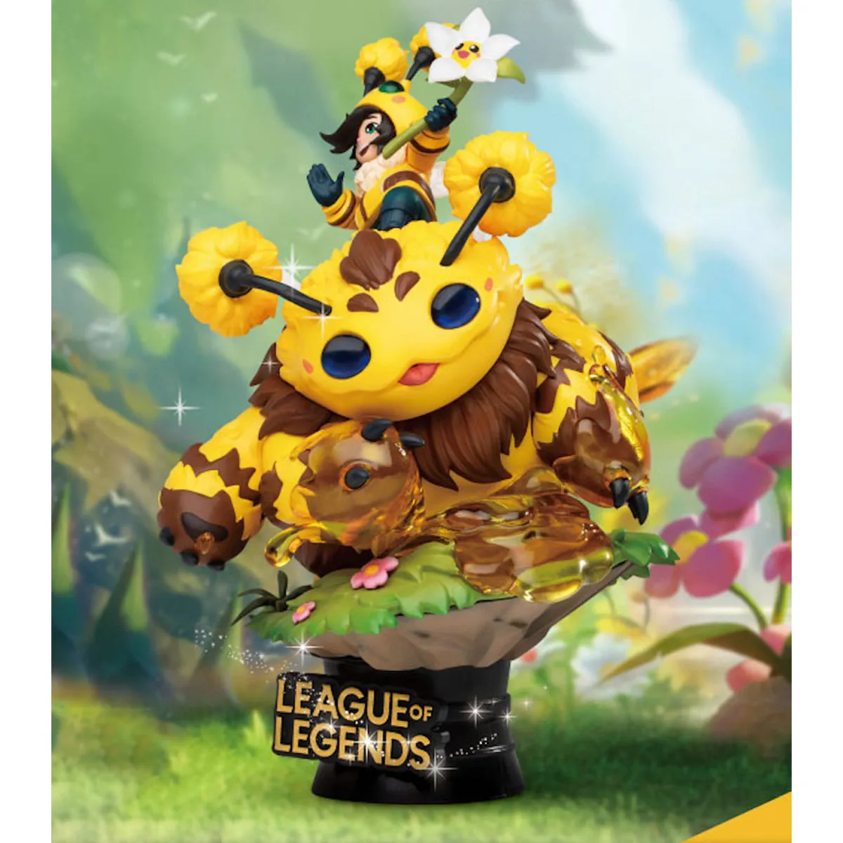 HiPlay Beast Kingdom League of Legends series Figurine, Bumblebee Nunu & Willump, Bumblebee Heimerdinger, Height 15cm