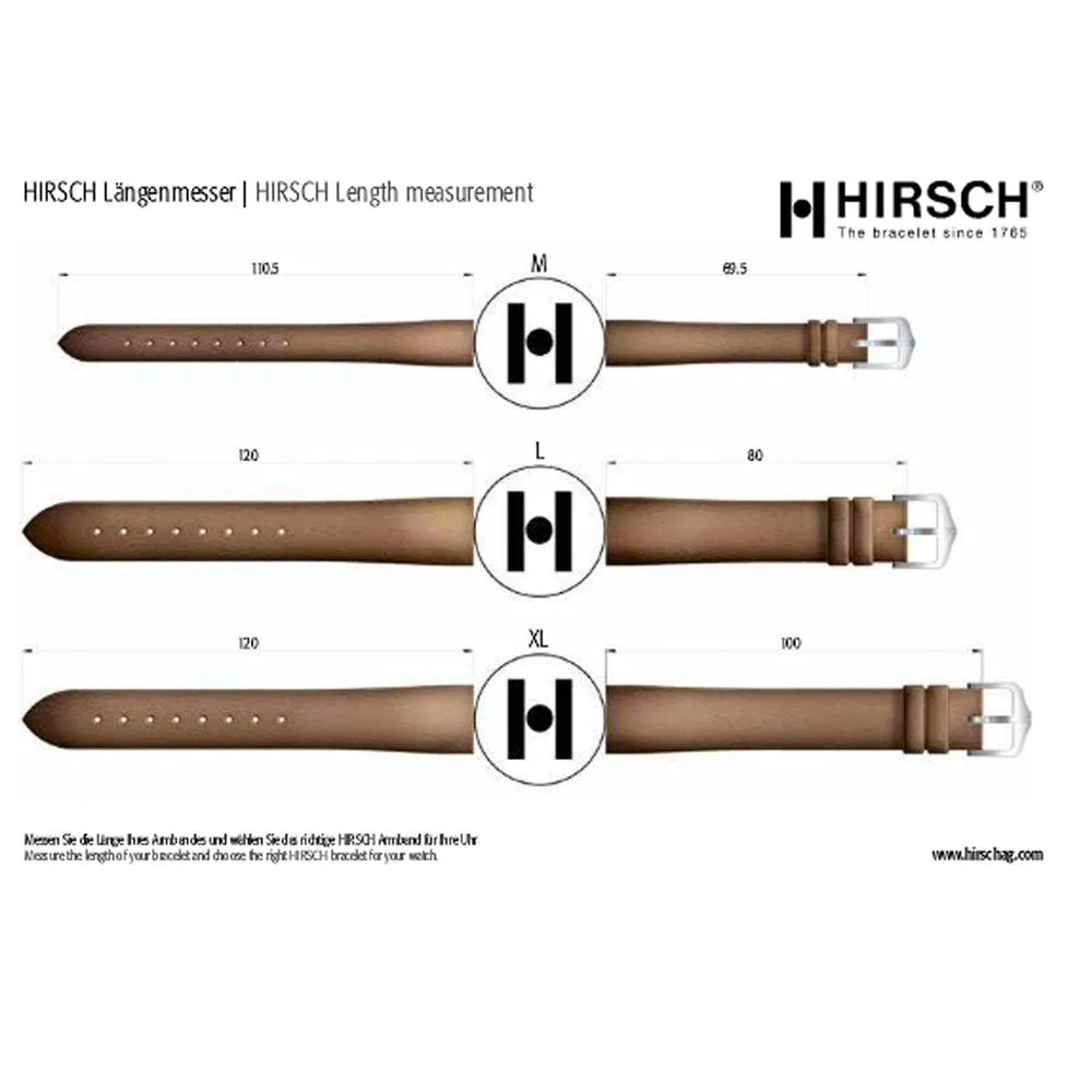 Hirsch KNIGHT Alligator-Embossed Leather Watch Strap