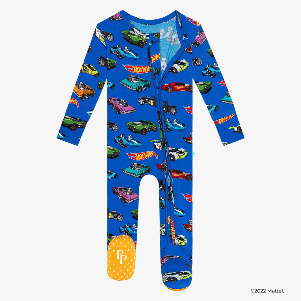 Hot Wheels Footie Zippered One Piece