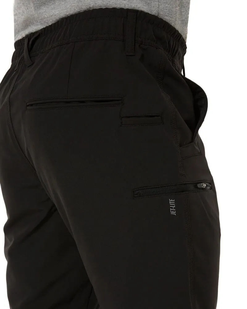 Jet-Lite Hybrid Elastic Waist Work Pants - Black