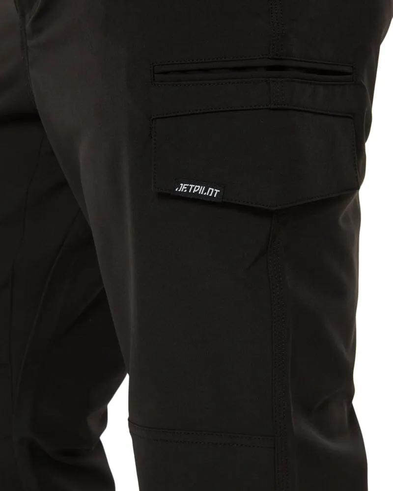 Jet-Lite Hybrid Elastic Waist Work Pants - Black