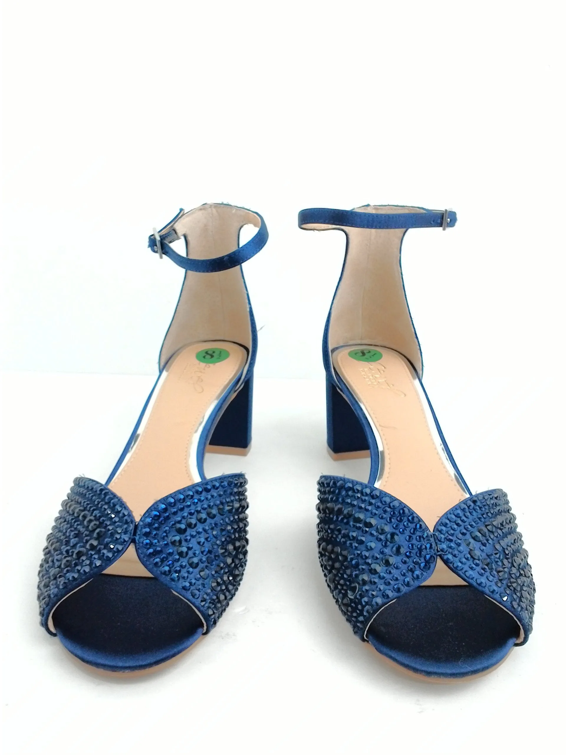 Jewel Badgley Mischka Women's Blue Heeled Sandal Size 8.5