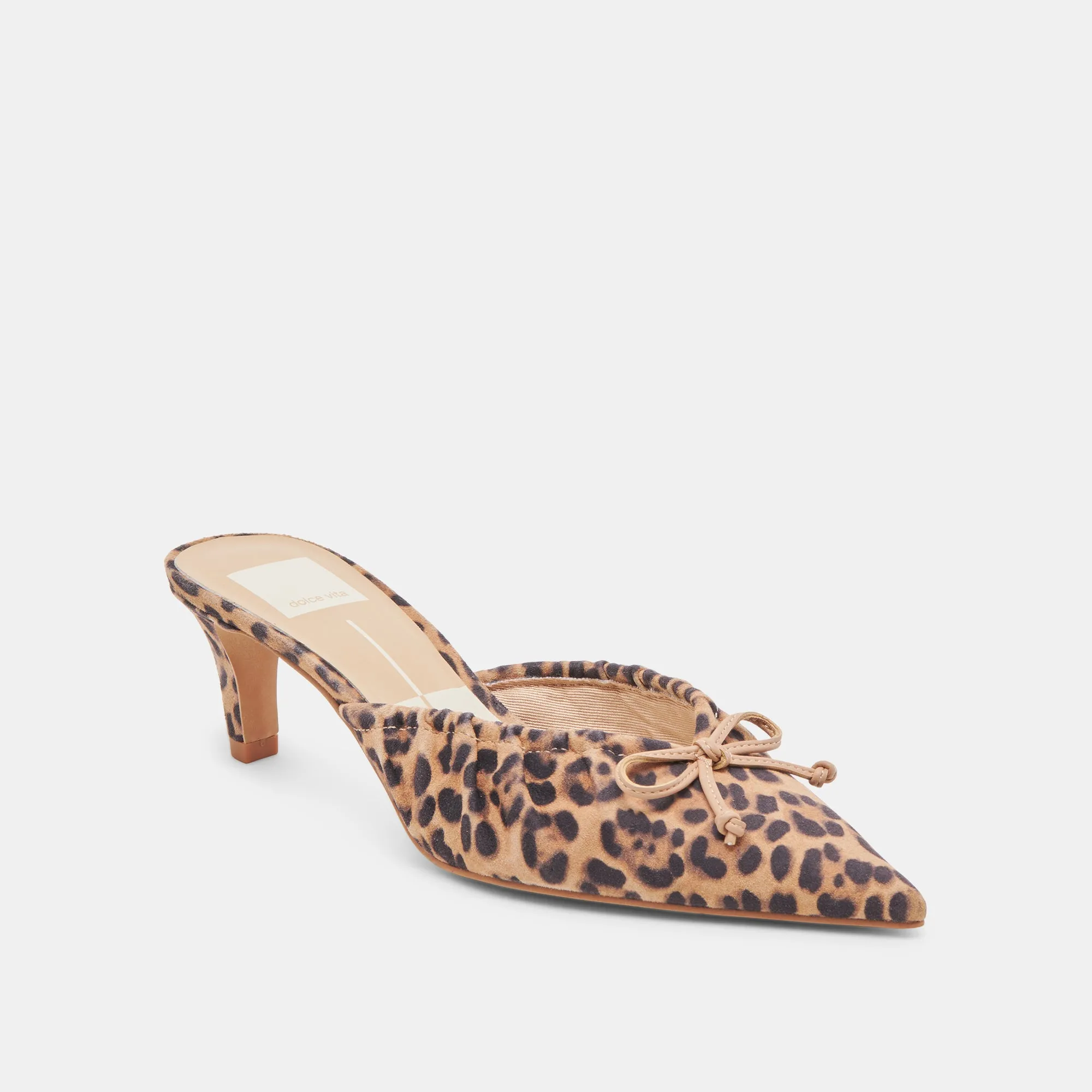 KAIRI MID HEELS DK LEOPARD SUEDE