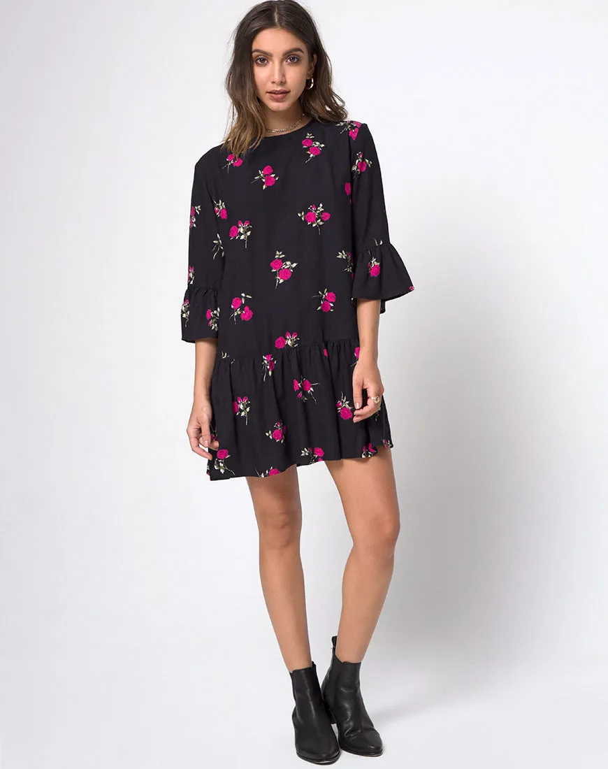 Kamryn Dress in Grunge Rose