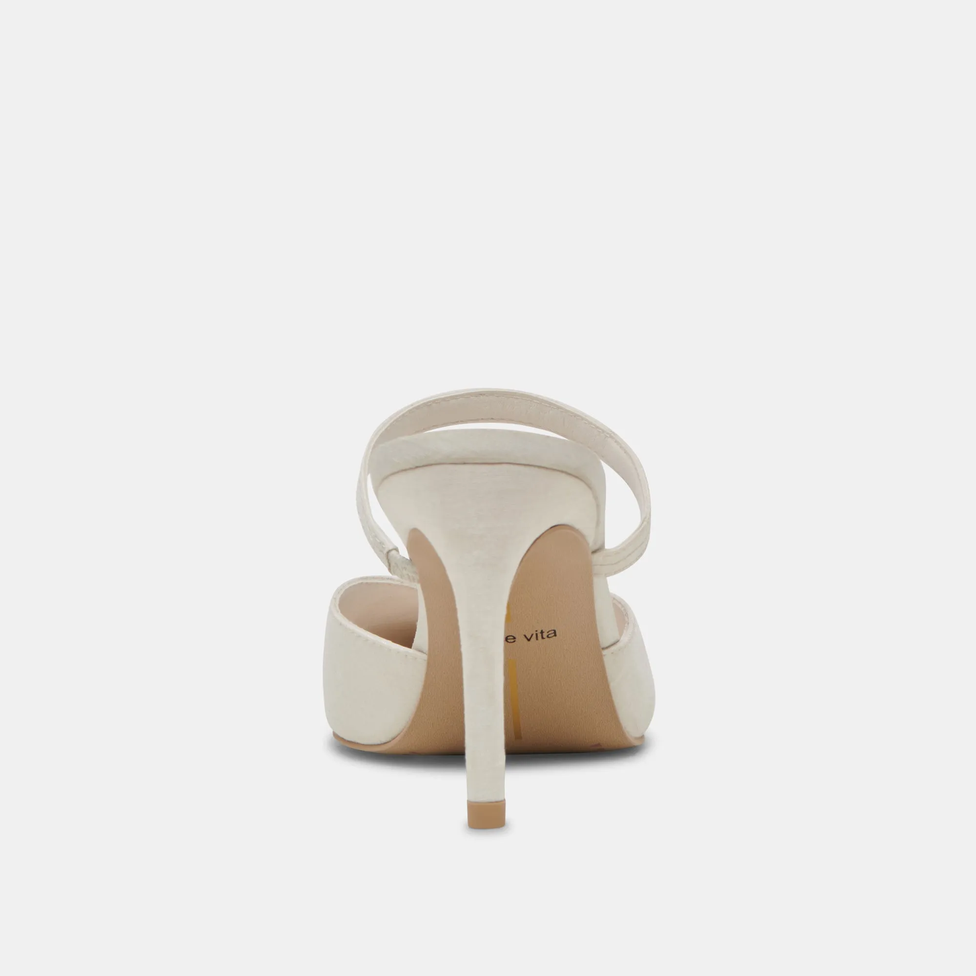 KANIKA HEELS IVORY SATIN