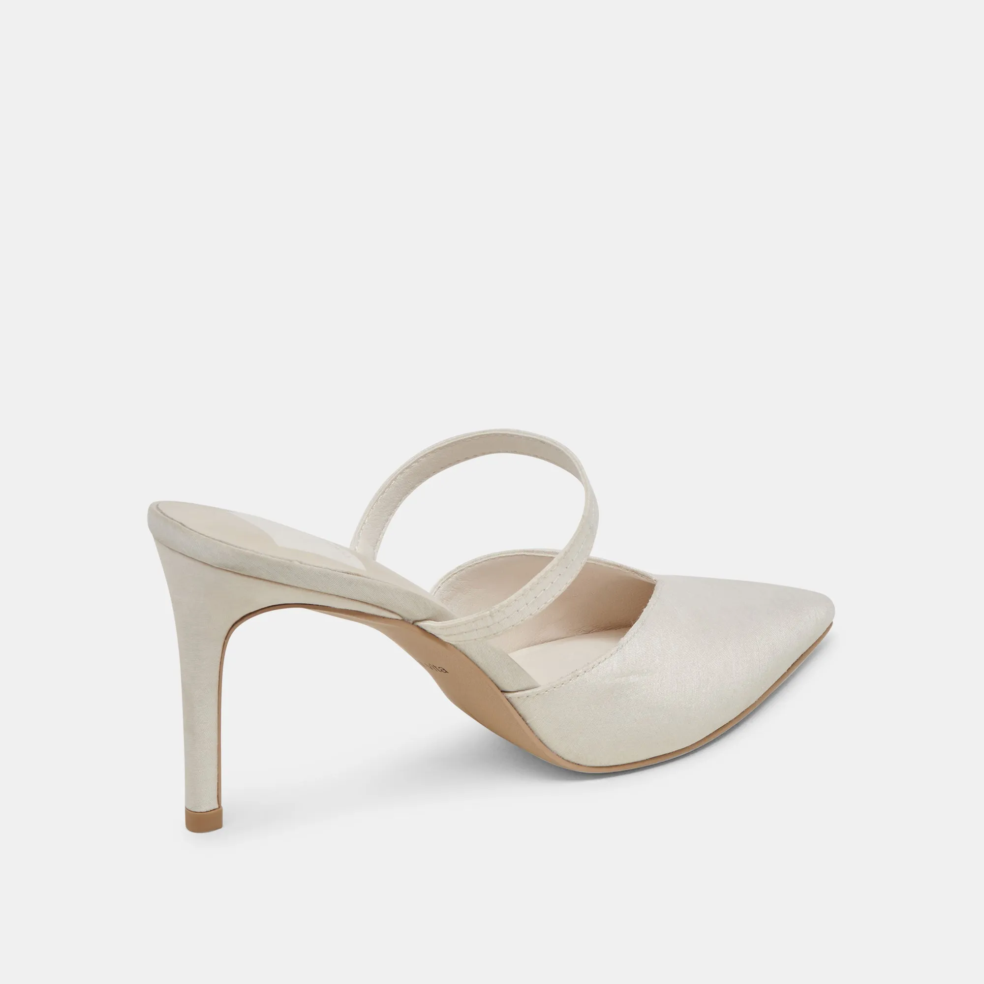 KANIKA HEELS IVORY SATIN