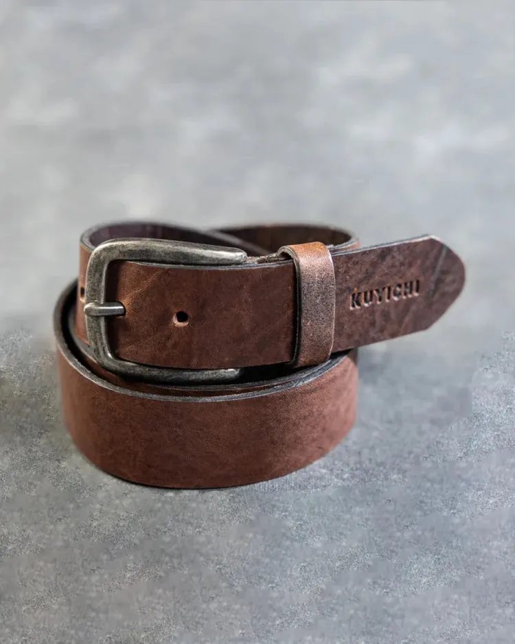 Kuyichi Dean belt dark brown unisex