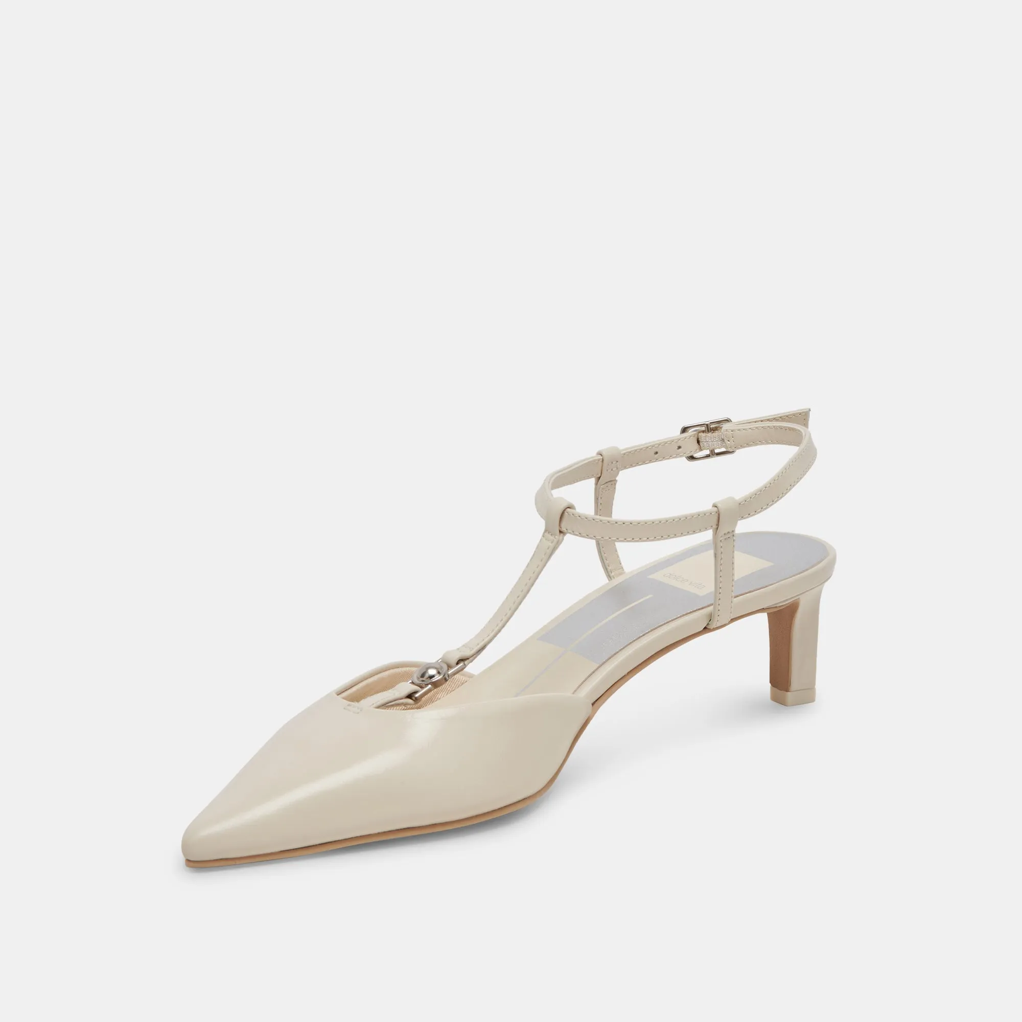 LAVON HEELS IVORY LEATHER