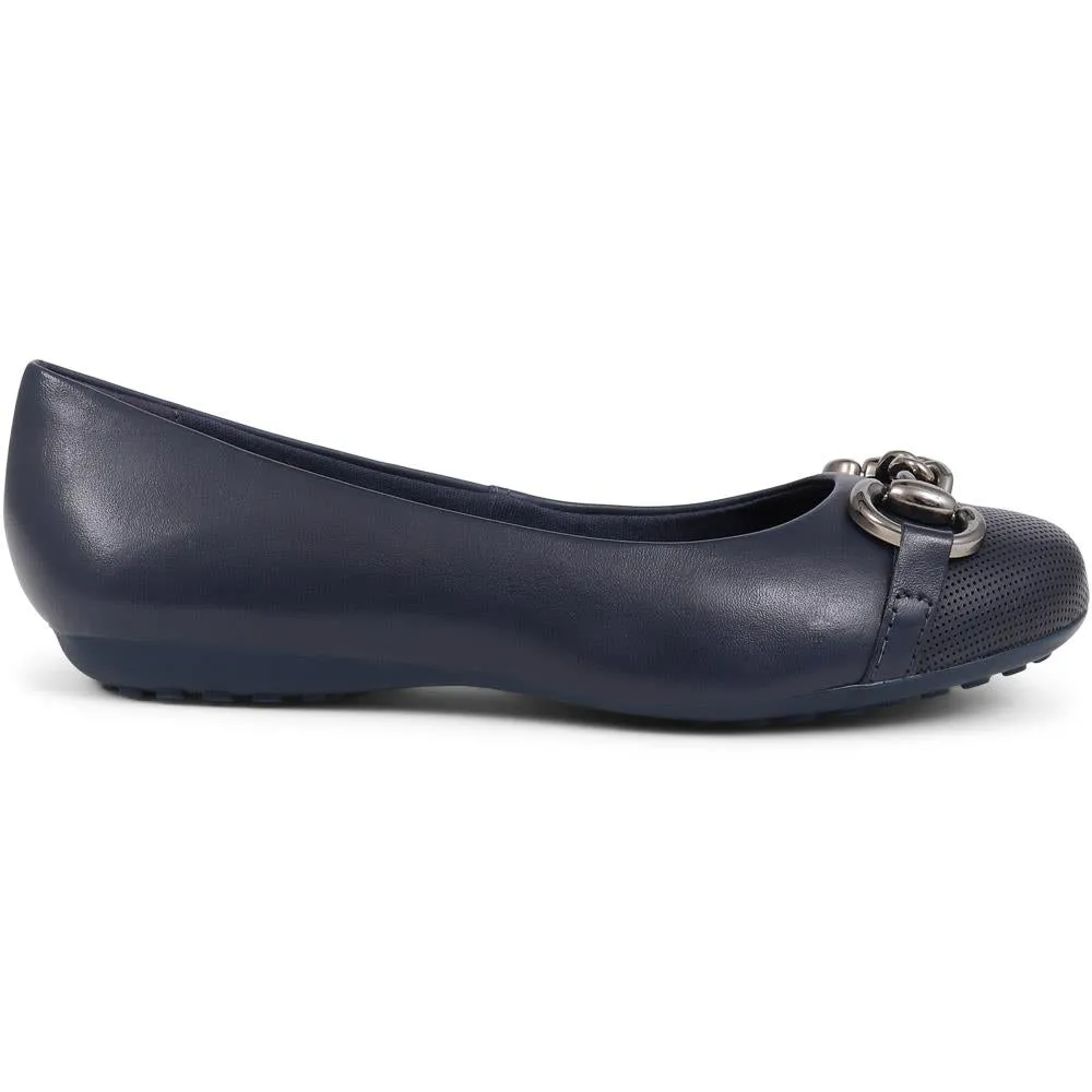 Leather Ballet Pumps - BOT39007 / 324 914