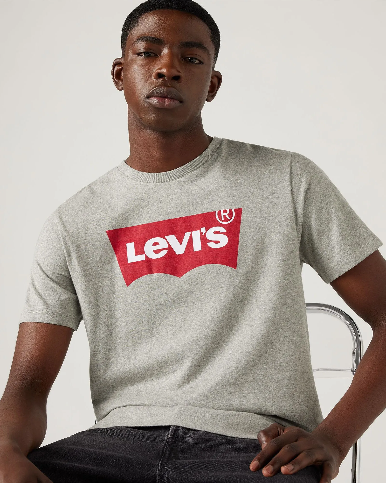 Levi's Housemark Tee - Grey Midtone Heather