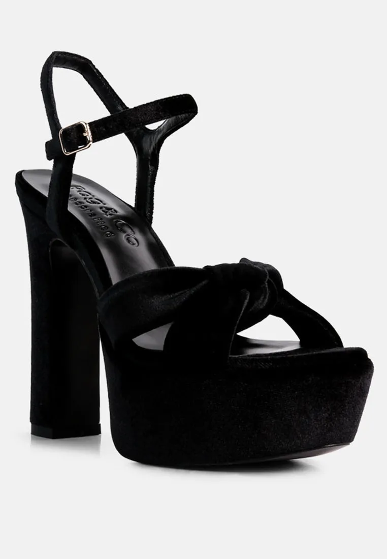 Liddel Platform Heel Sandals By Ruw