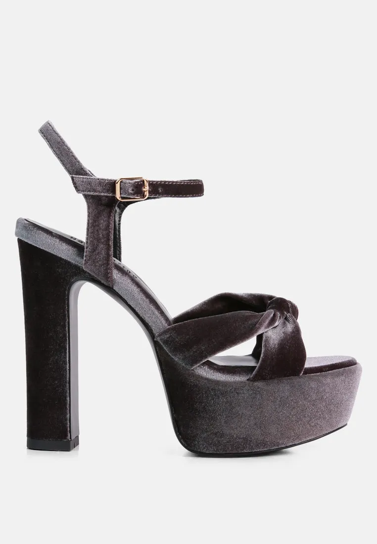 Liddel Platform Heel Sandals By Ruw