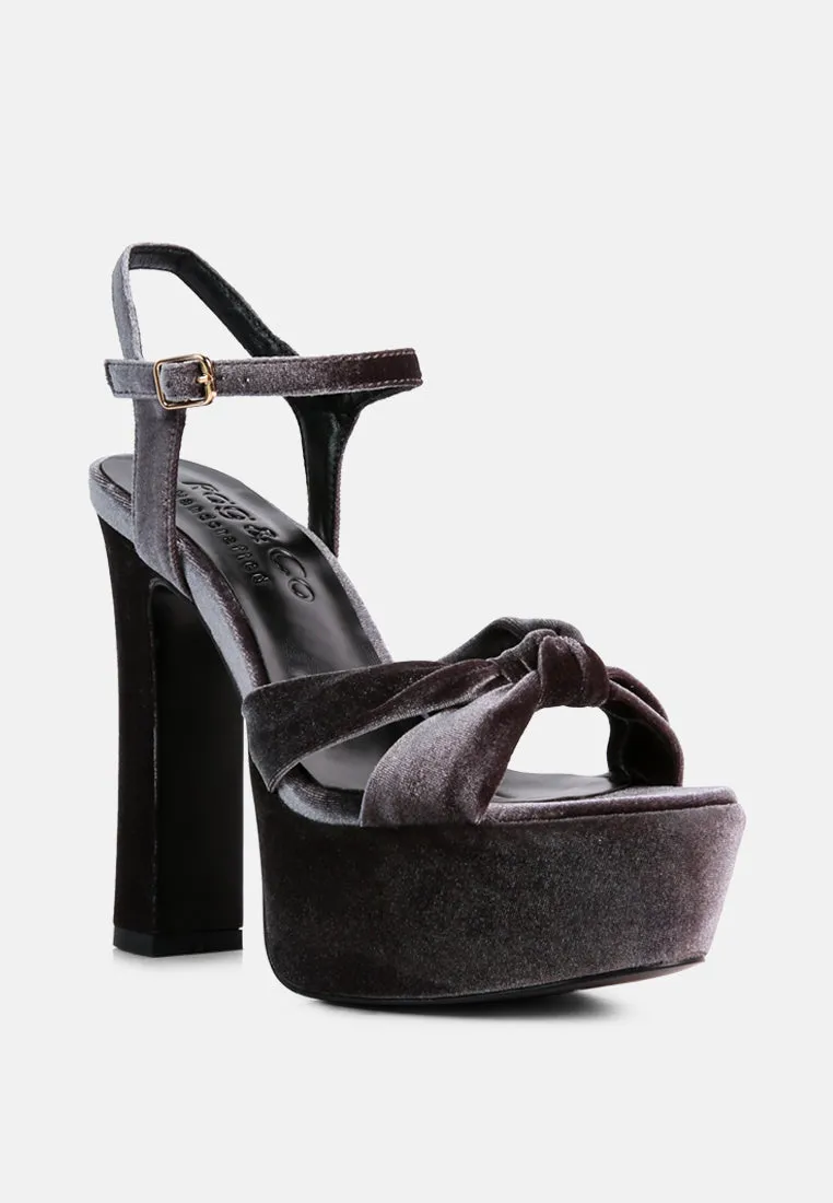 Liddel Platform Heel Sandals By Ruw