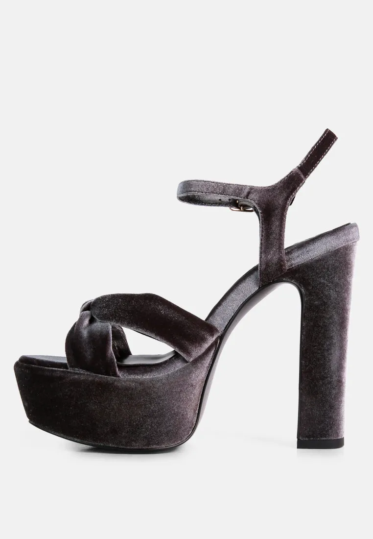 Liddel Platform Heel Sandals By Ruw