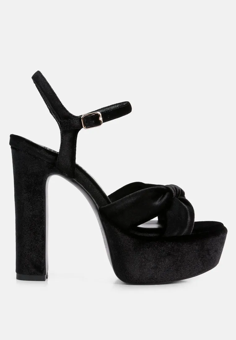 Liddel Platform Heel Sandals By Ruw