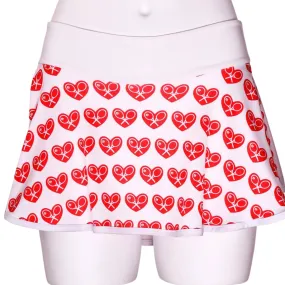 Limited Mini Hearts on White Love O Skirt