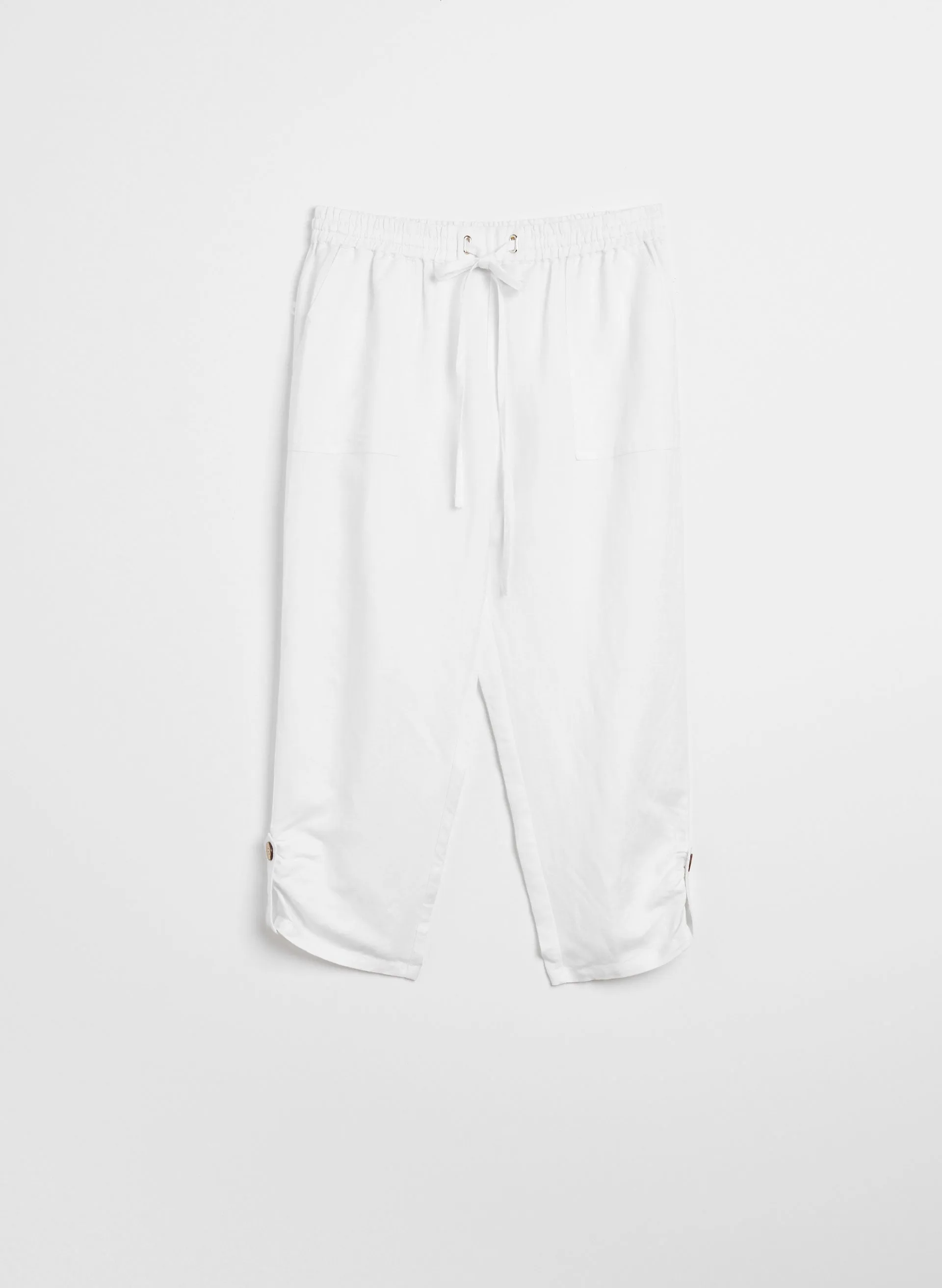 Linen Jogger Capris