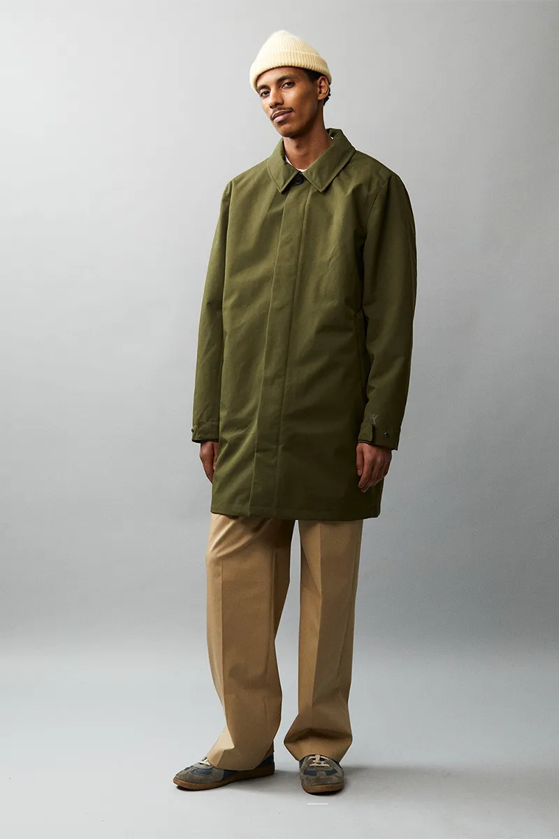 LONG DONG POLYRAYON WOOL LOOK AW22 OLIVE