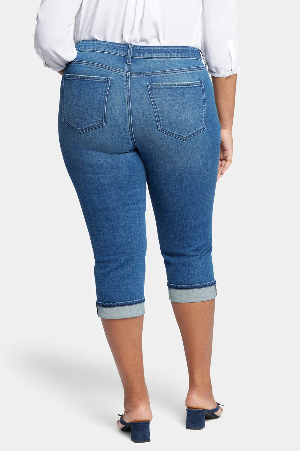 Marilyn Straight Crop Jeans In Plus Size - Windfall